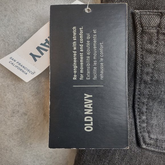 NWT Old Navy Straight Built-In Flex Black Jeans Boys Size 14 - Picture 6 of 7